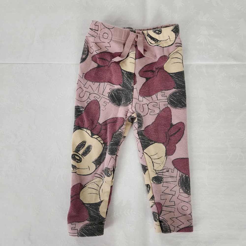 ✨️💕 Zara Disney leggings minnie mouse pink 9-12 months